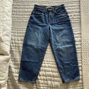 Madewell balloon jeans. Brand new. Never worn.